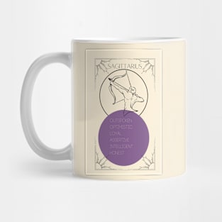 Sagittarius Zodiac Poster Design Mug